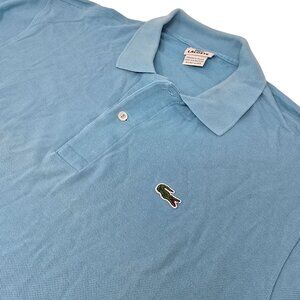 Lacoste Short Sleeve Polo Shirt Size 7 ( Large) Men's Blue‎